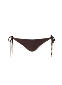 Brown Ribbed Bas de bikini - Brown Ribbed