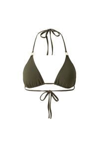 Cancun triangle bikini top - Olive