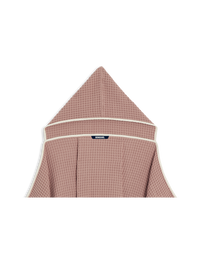 Cape de bain enfant en coton nid d'abeille - Vieux Rose