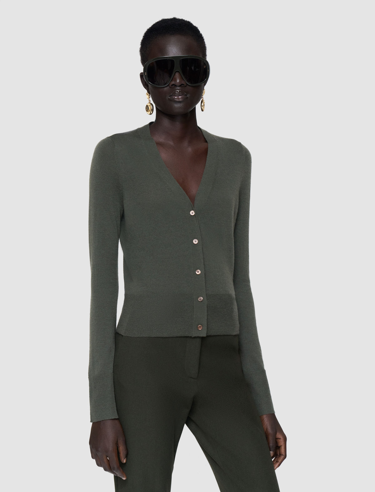 Palm Leaf Cardigan Maille - Palm Leaf