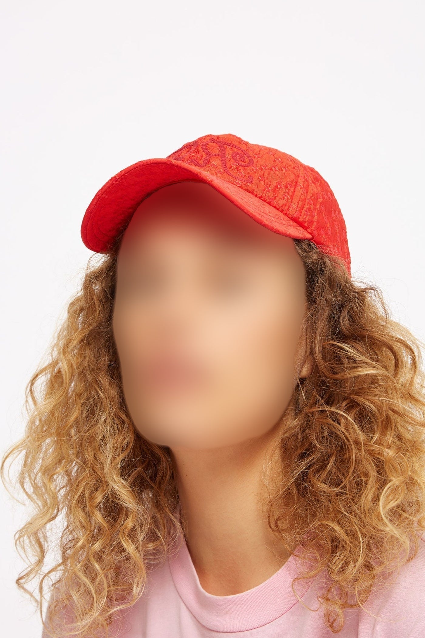 ROUGE / 3qty   Casquette Ball brodée - Rouge