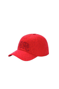 ROUGE / 3qty   Casquette Ball brodée - Rouge