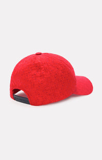 ROUGE / 3qty   Casquette Ball brodée - Rouge