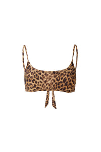 Haut de bikini brassière Cassis imprimé - Cheetah