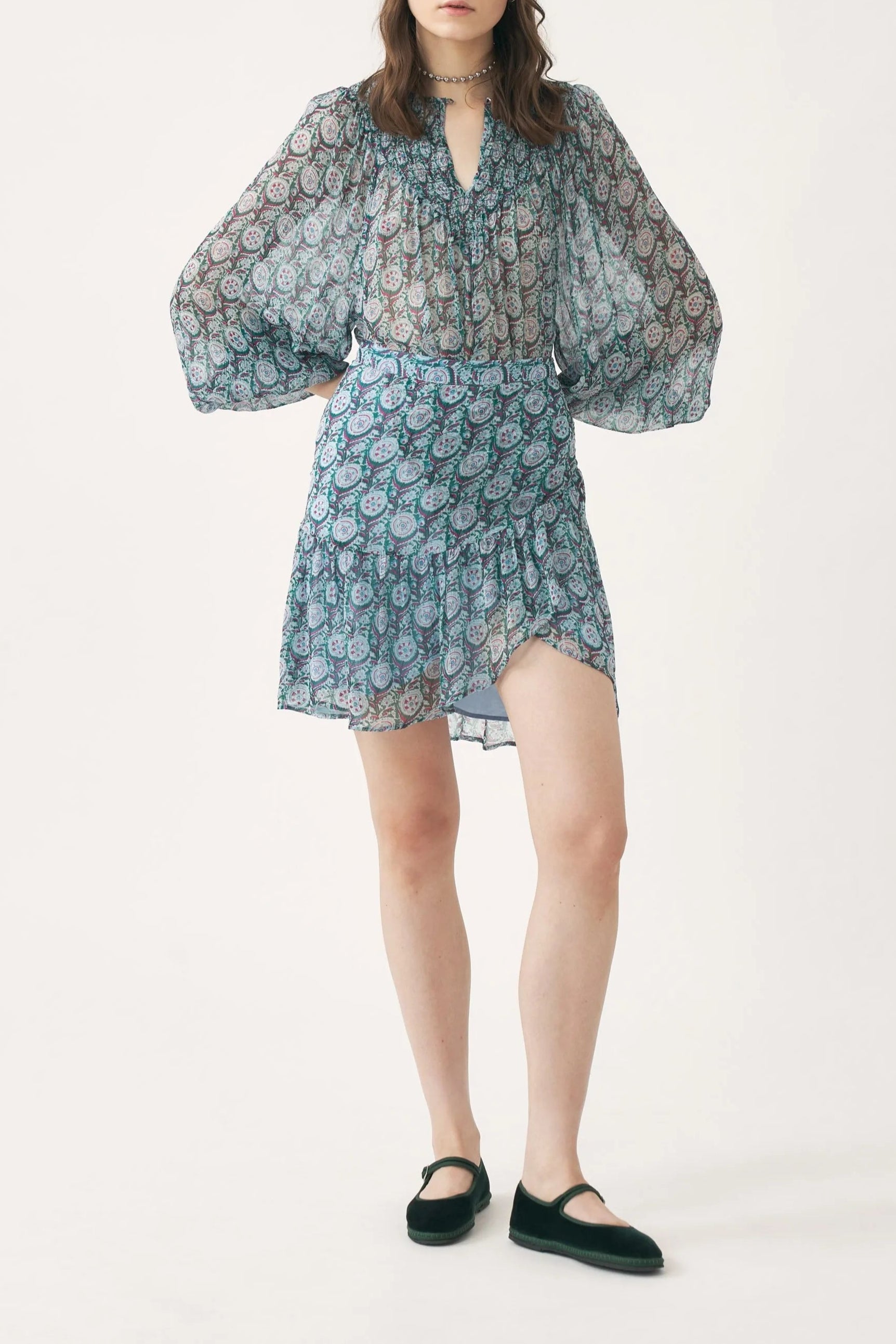 BLUE CASSY BLOUSE
