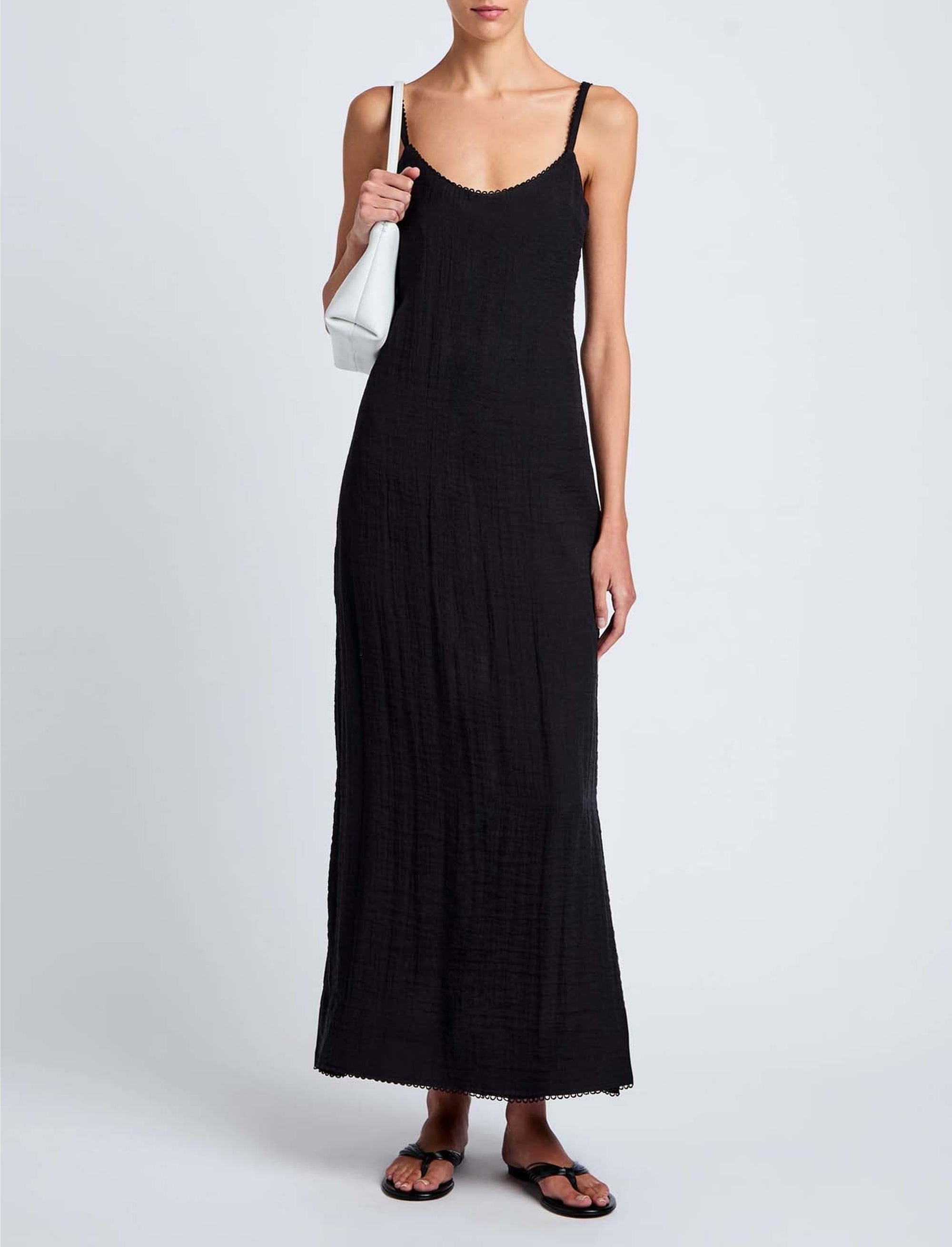 Robe Evelyn à bretteles fines - Black