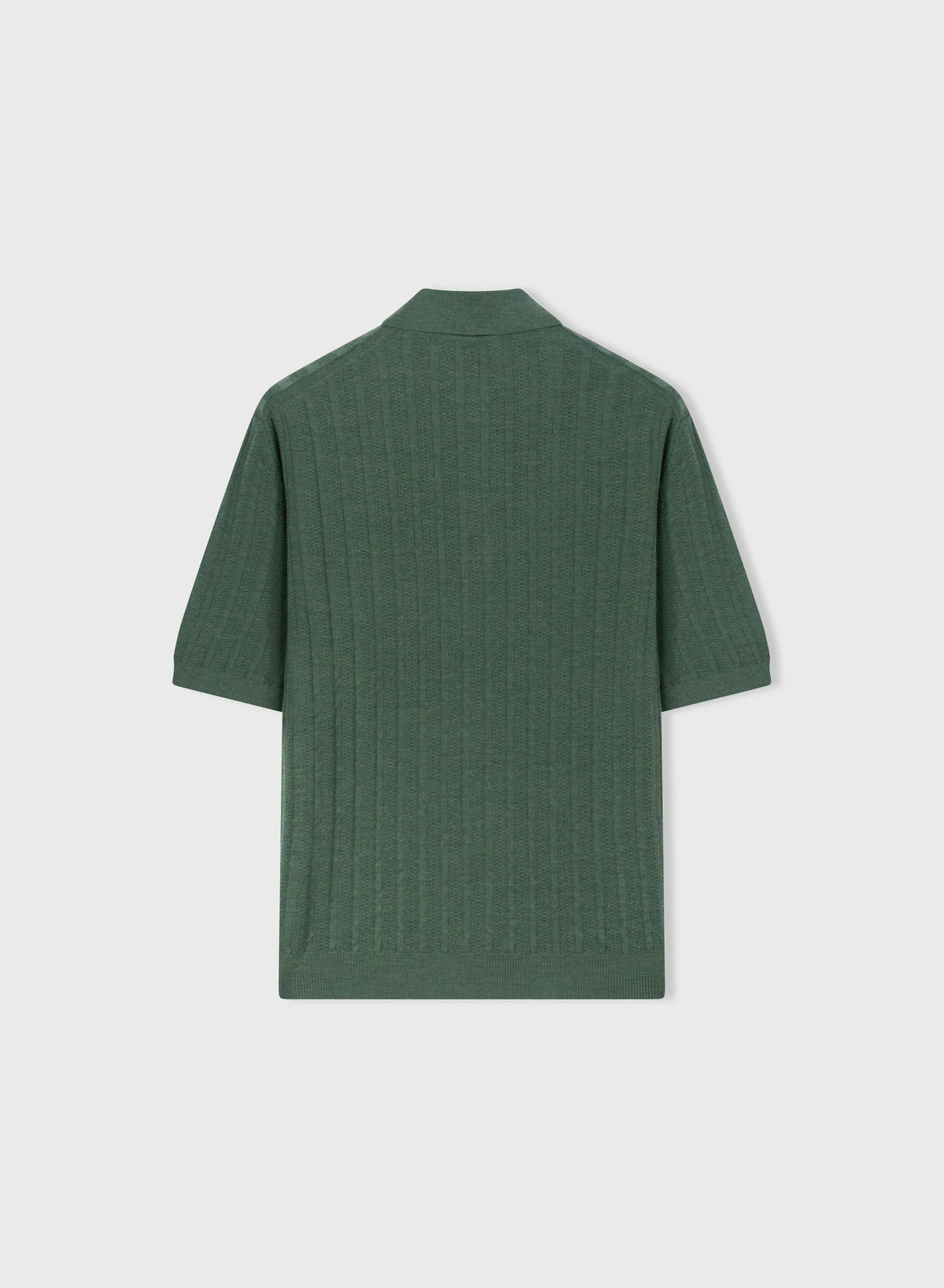 GREEN MINI CABLE POLO SHIRT