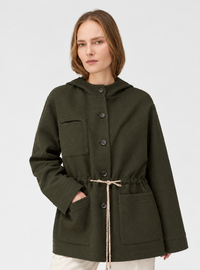 ANTHRACITE AND MUSK ROPE REVERSIBLE PARKA
