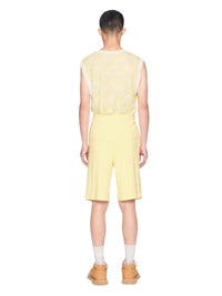 YELLOW CHECKS LE SHORT CITRON