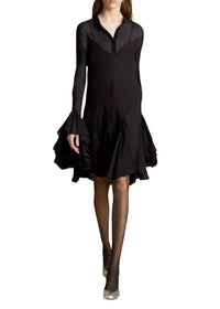 Winston dress in silk - Black