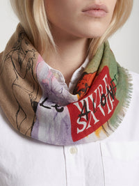 BASEPLUS_Multicolor Orange SCARF - Multicolor Orange