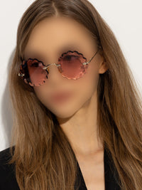 Gold & Gradient Pink SUNGLASSES - Gold & Gradient Pink