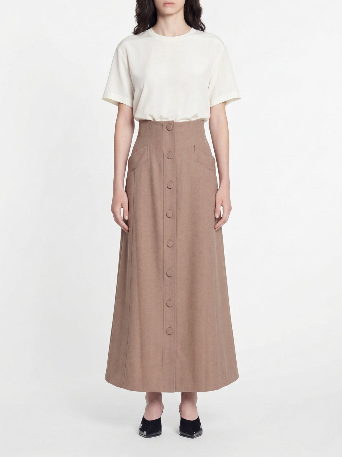 BASEPLUS_Skin Beige SKIRT - Skin Beige