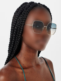 BASEPLUS_Blue & Turtledove SUNGLASSES - Blue & Turtledove