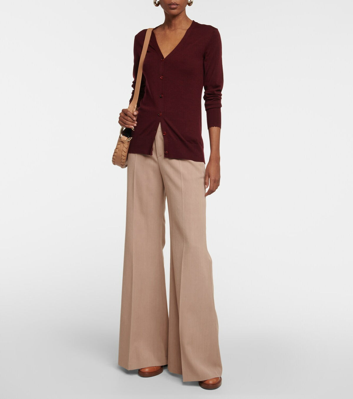 BASEPLUS_Sienna Red CARDIGAN - Sienna Red
