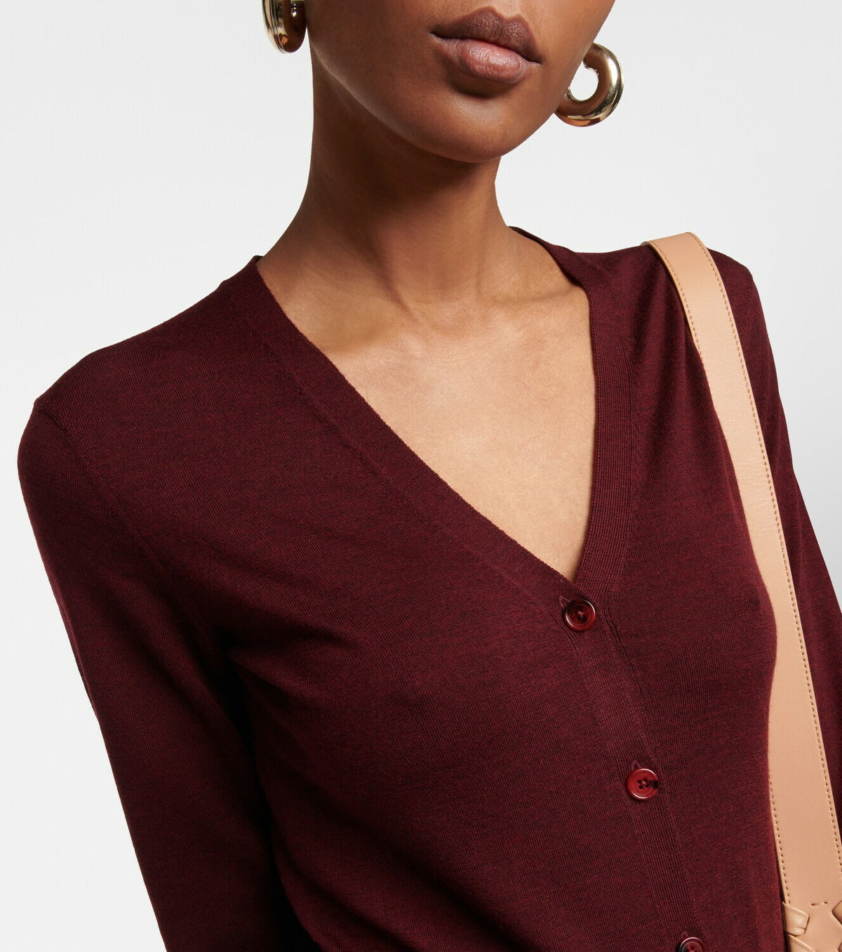 BASEPLUS_Sienna Red CARDIGAN - Sienna Red