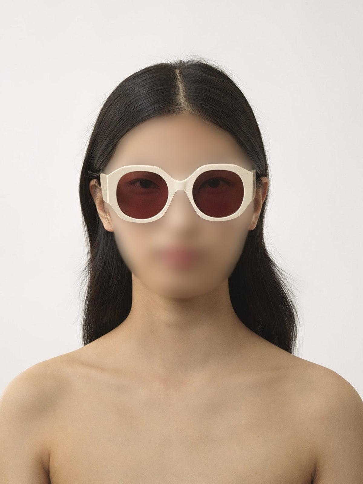 BASEPLUS_Ivory SUNGLASSES - Ivory