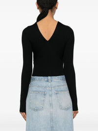 BASEPLUS_Black CARDIGAN - Black