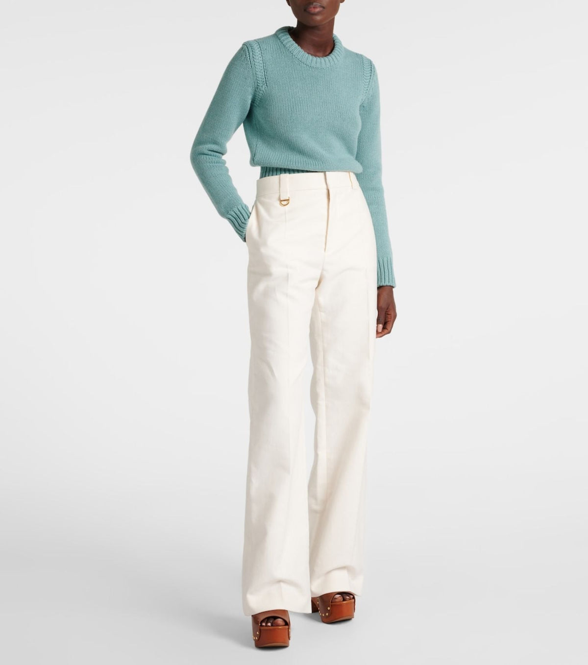 BASEPLUS_Coconut Milk BOYISH PANT - Coconut Milk