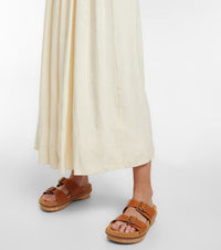 BASEPLUS_Tan FLAT SANDALS - Tan