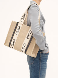 White & Blue LARGE TOTE - White & Blue