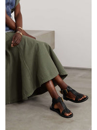 BASEPLUS_Black FLAT SANDALS - Black