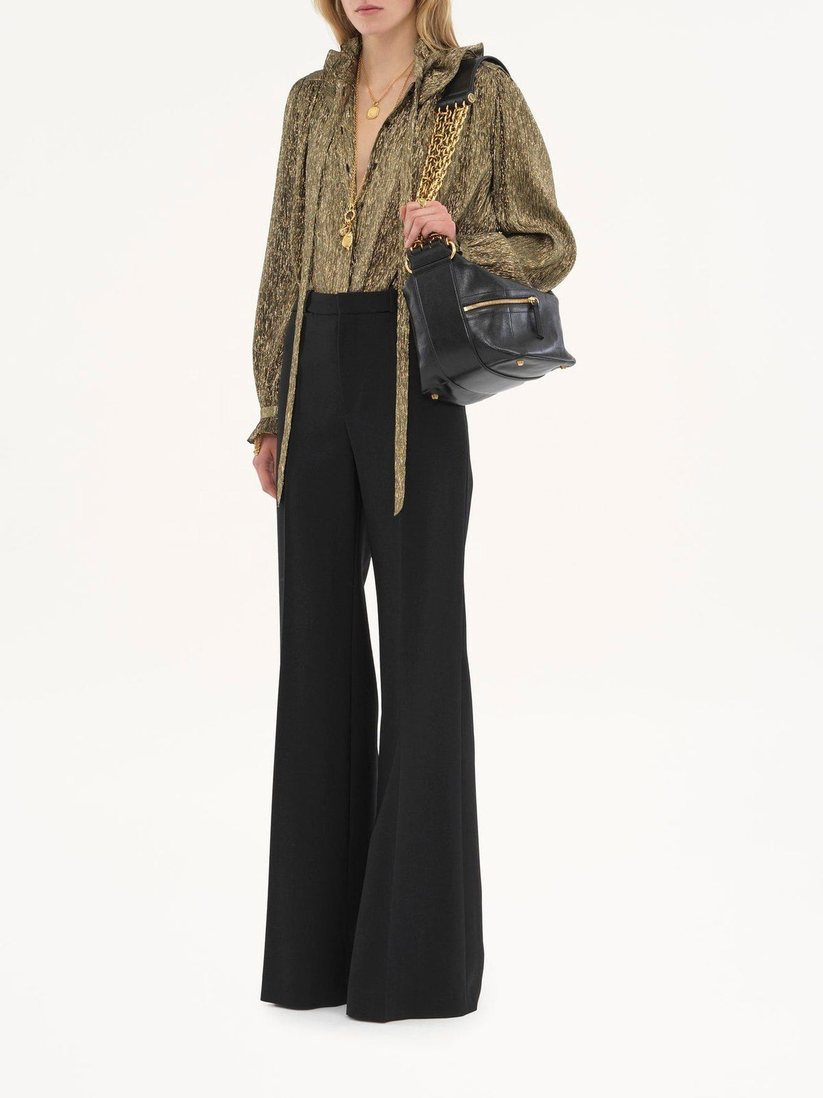 BASEPLUS_Black TROUSERS - Black