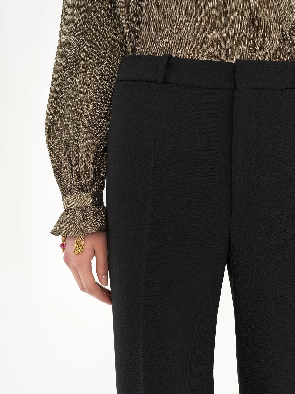 BASEPLUS_Black TROUSERS - Black