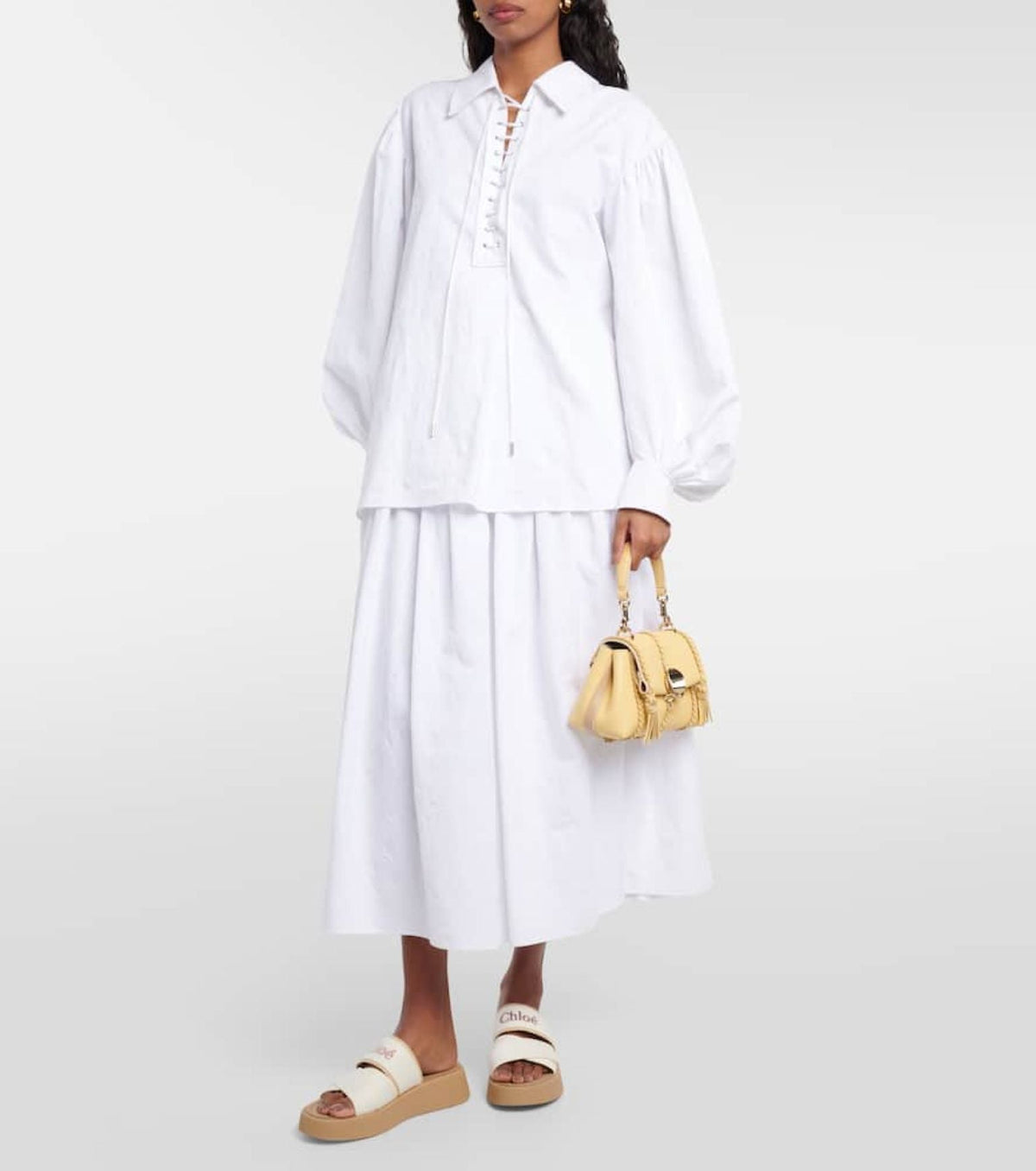 BASEPLUS_Beige & White SLIDES - Beige & White
