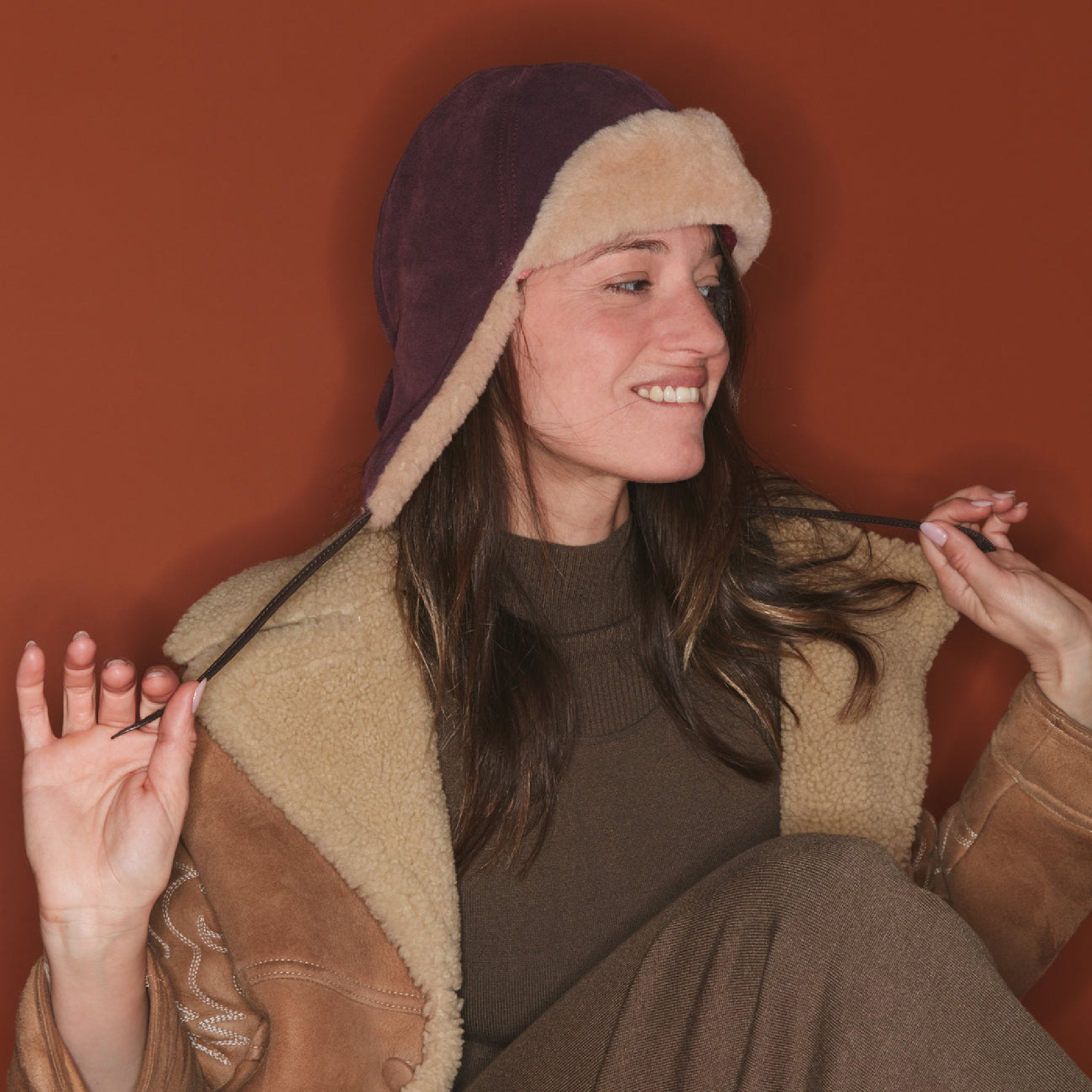 Chapka en peau lainée - Vin Chaud