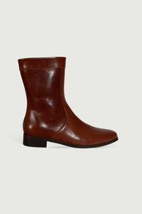 COGNAC _ Bottines Ecaille - Cognac