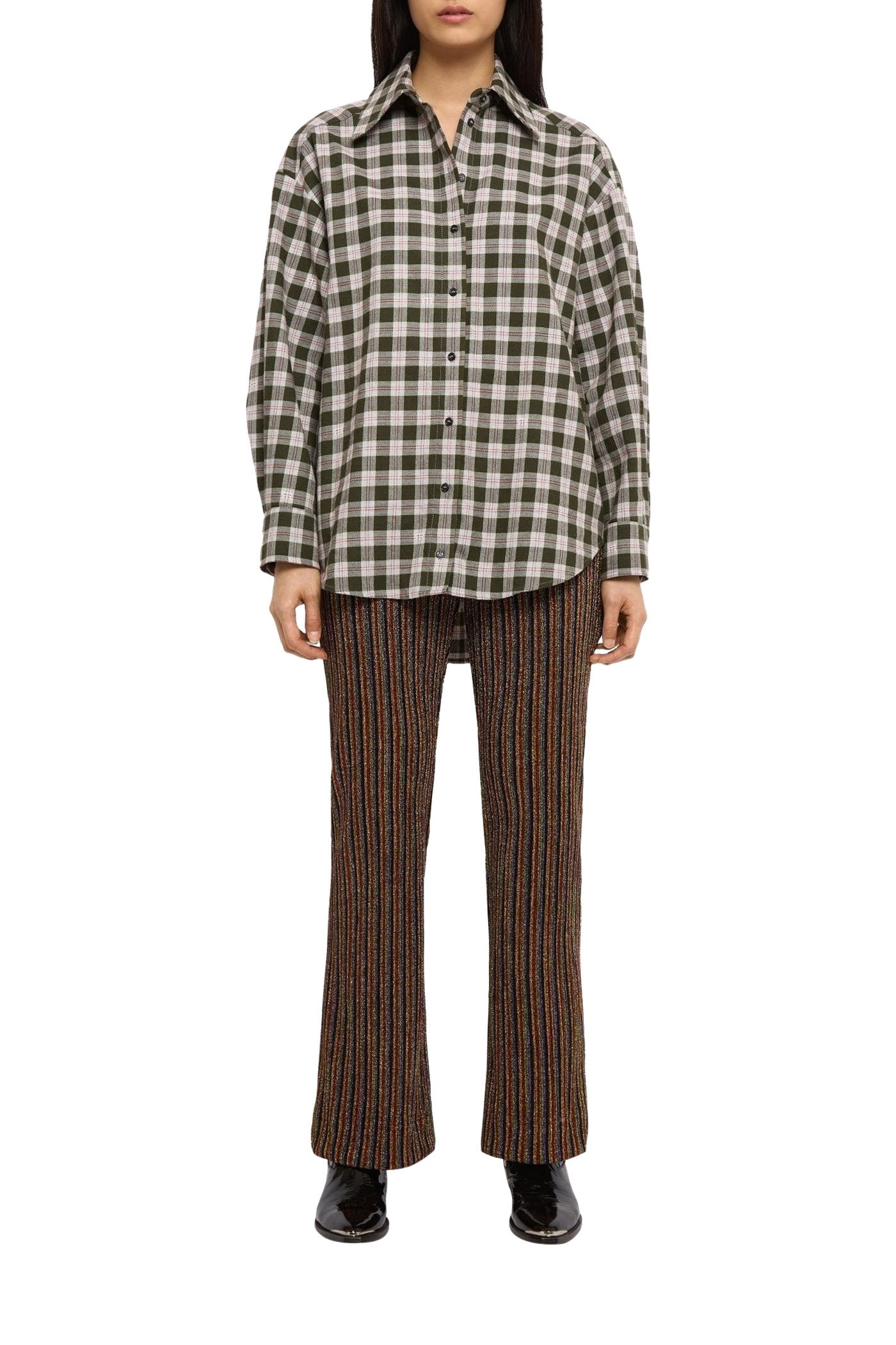 Chemise Again en coton - Charbon