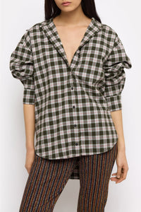 Chemise Again en coton - Charbon