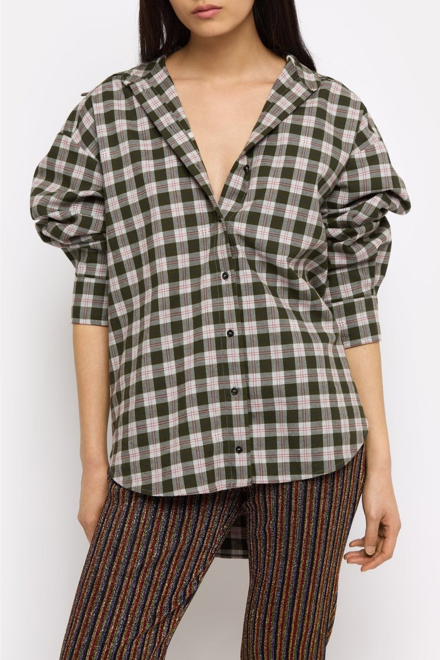 Chemise Again en coton - Charbon