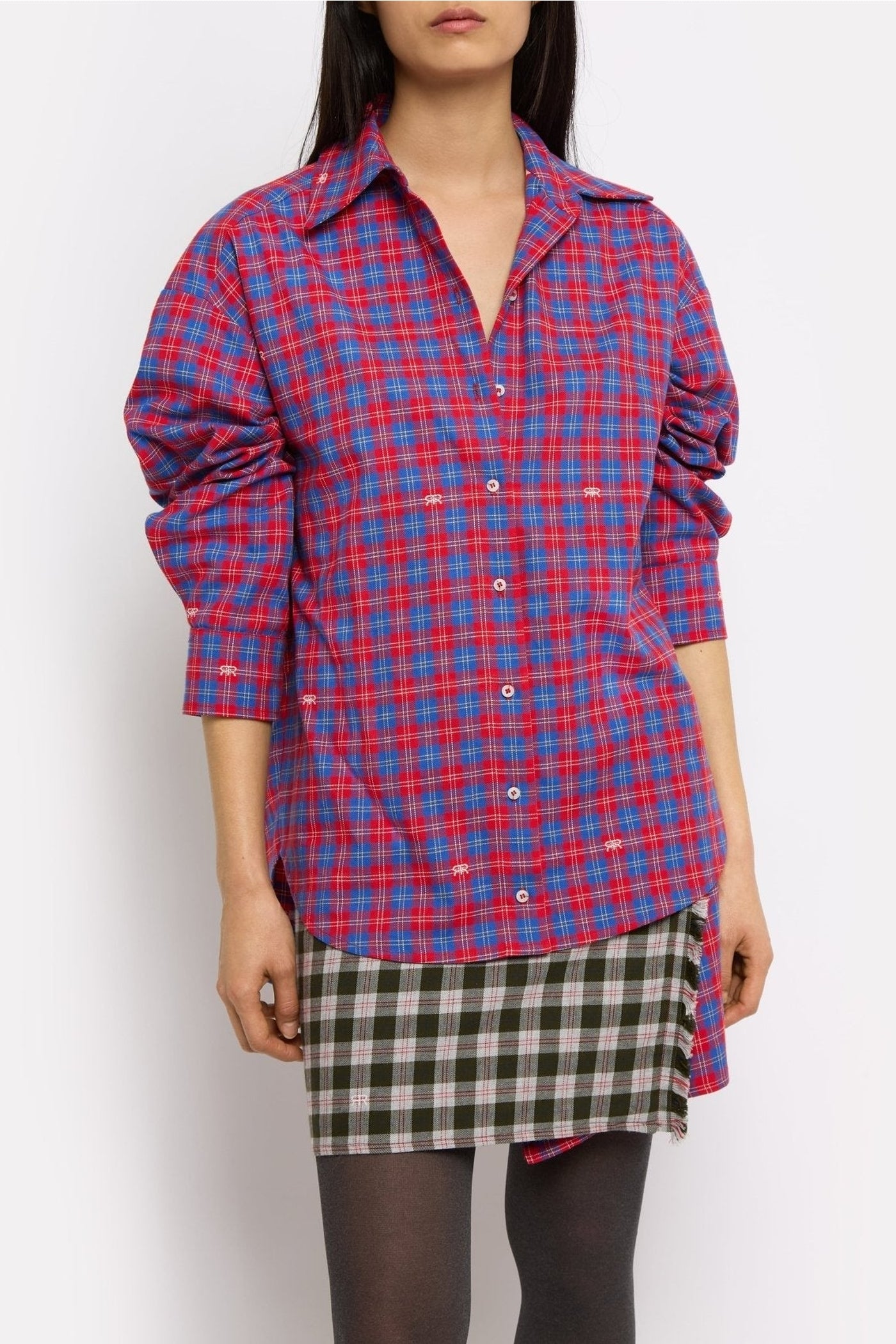 Chemise Again en coton - Rouge