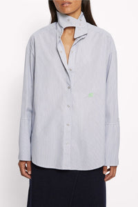 Chemise Ally en coton - Bleu