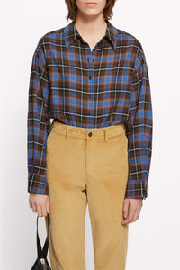 Chemise Bijou à carreaux - Bleu