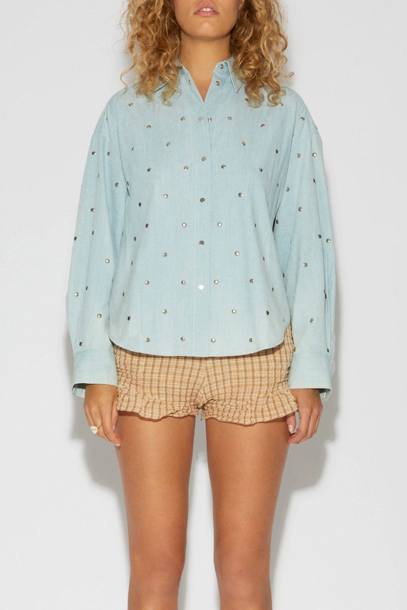 Chemise Bijou Punk - Ciel
