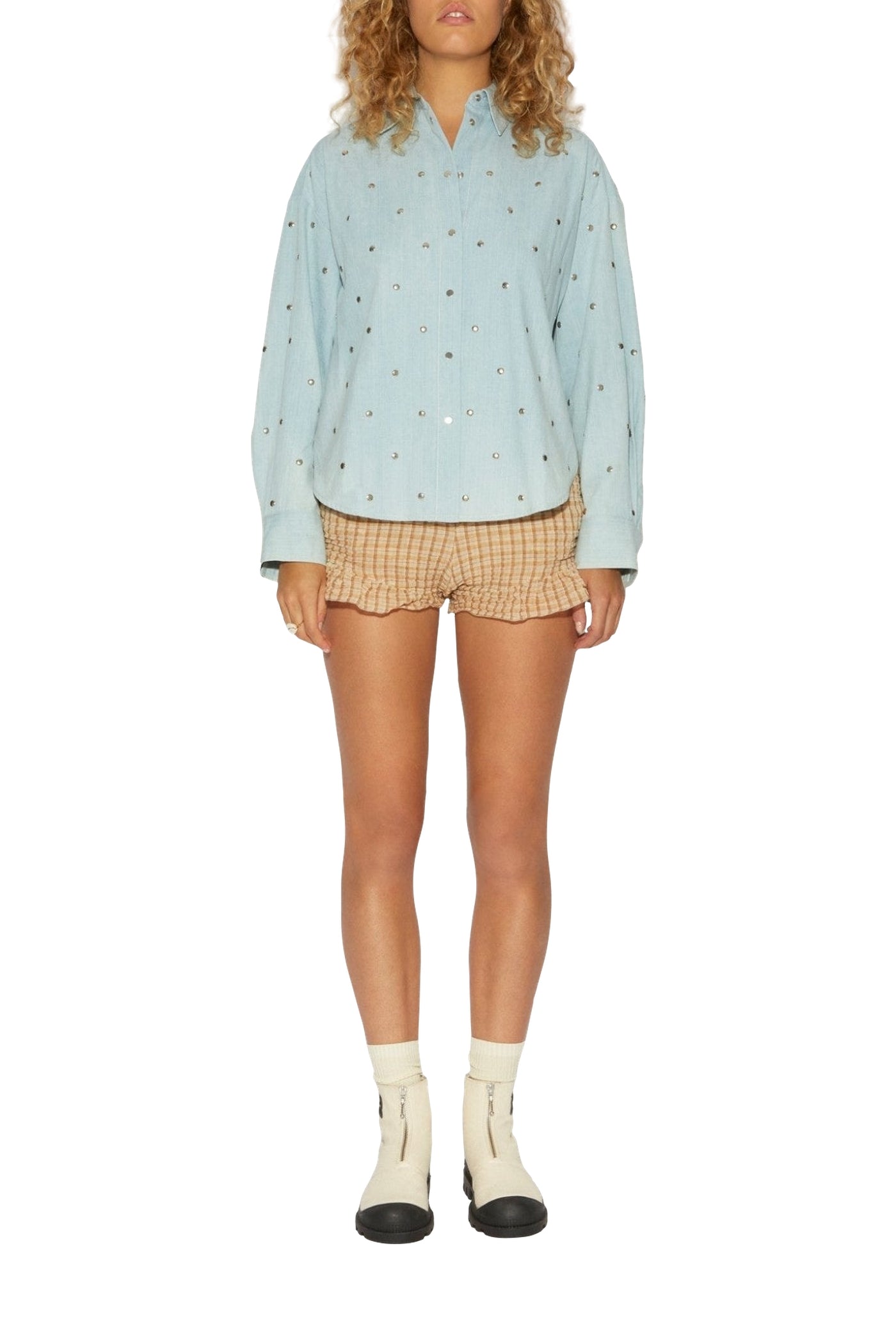 Chemise Bijou Punk - Ciel