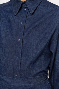 Chemise Idina en coton - Indigo