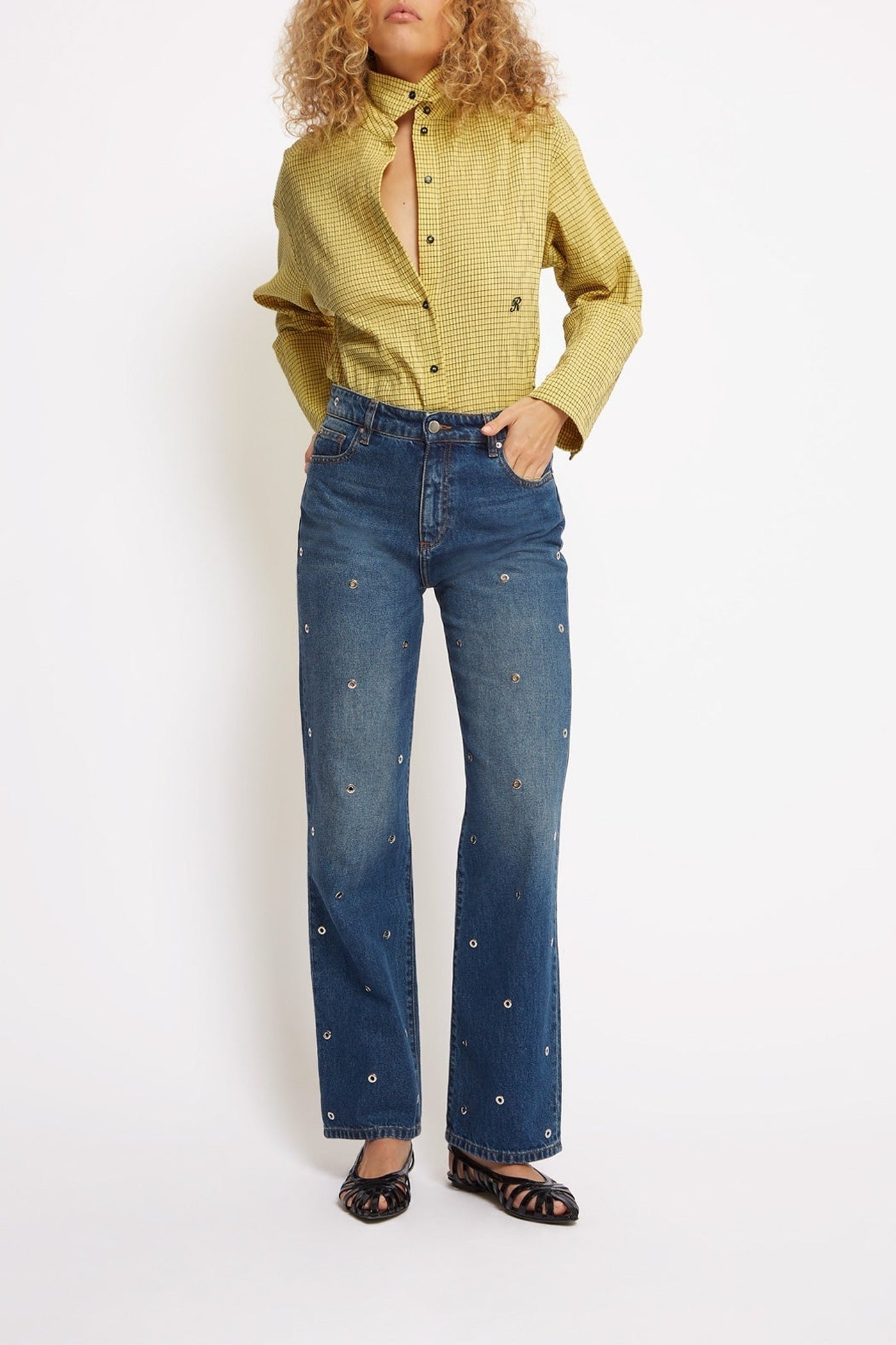 Chemise Kelly en coton - Yellow