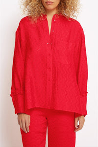 Chemise Potts droite - Rouge
