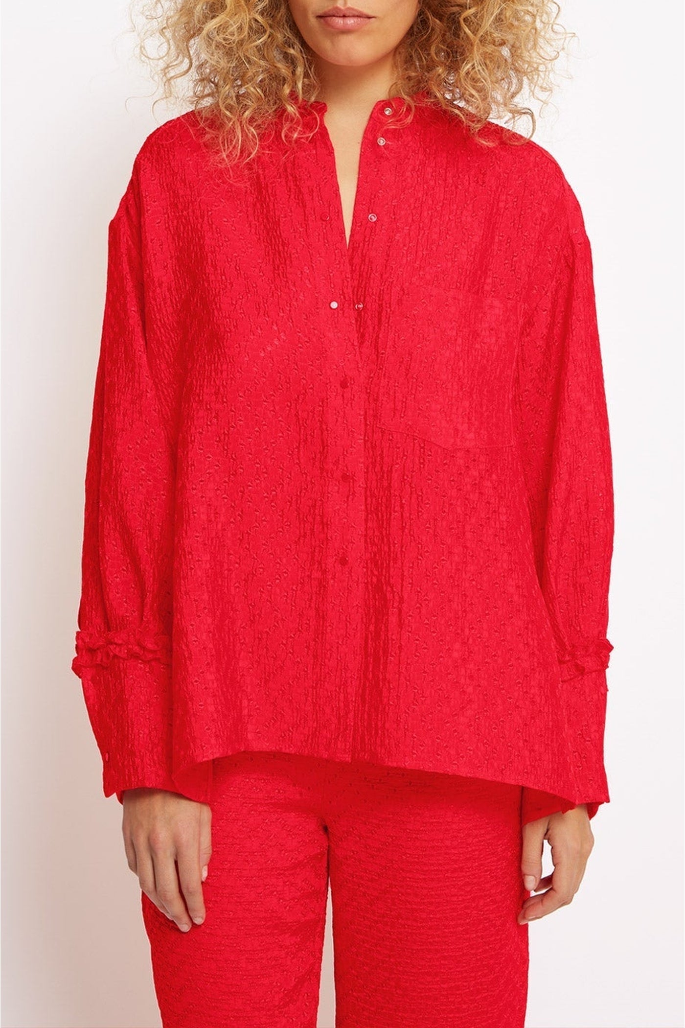 Chemise Potts droite - Rouge