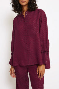 Chemise Potts droite - Bordeaux