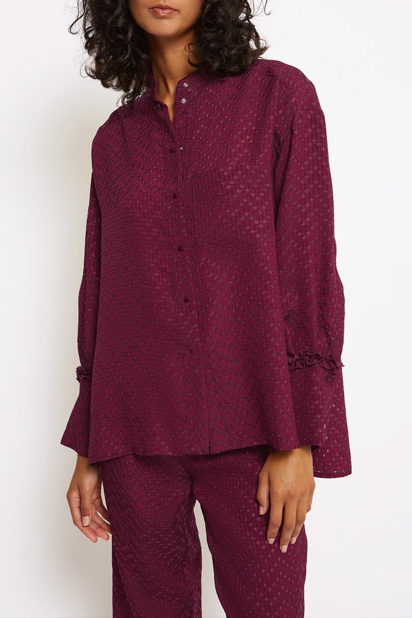 Chemise Potts droite - Bordeaux