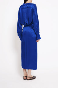 Chemise Potts col mao - Blue