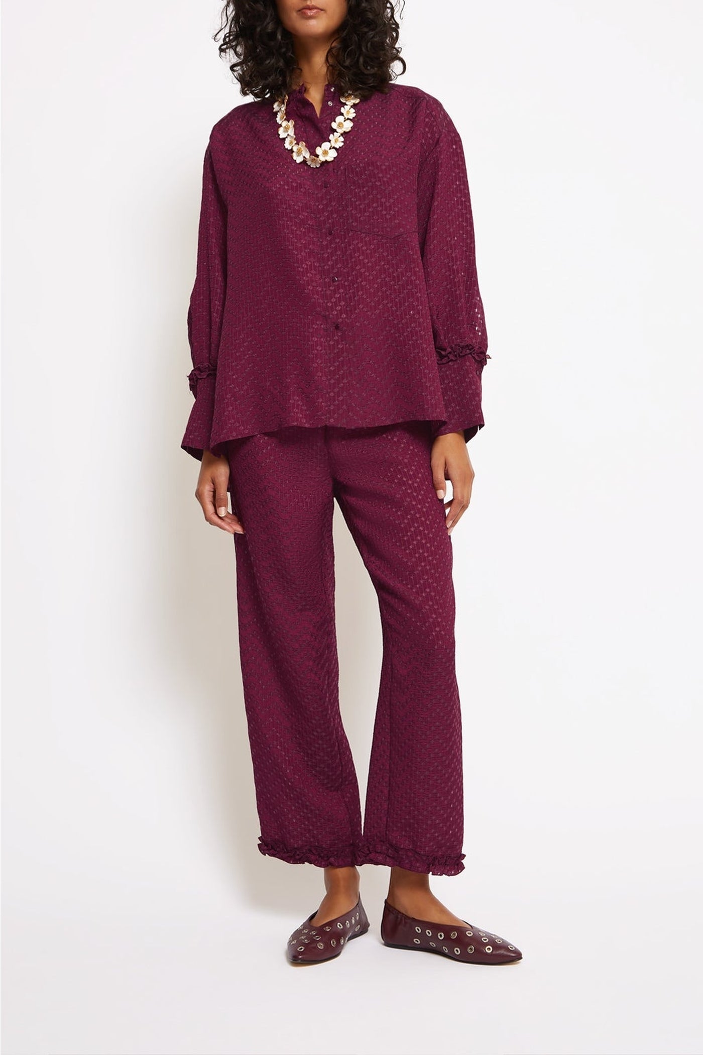 Chemise Potts droite - Bordeaux