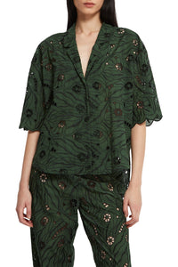 Roméo openwork shirt - Green