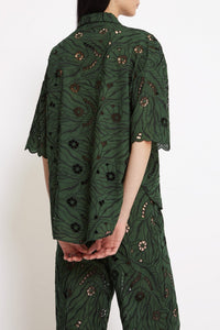 Roméo openwork shirt - Green