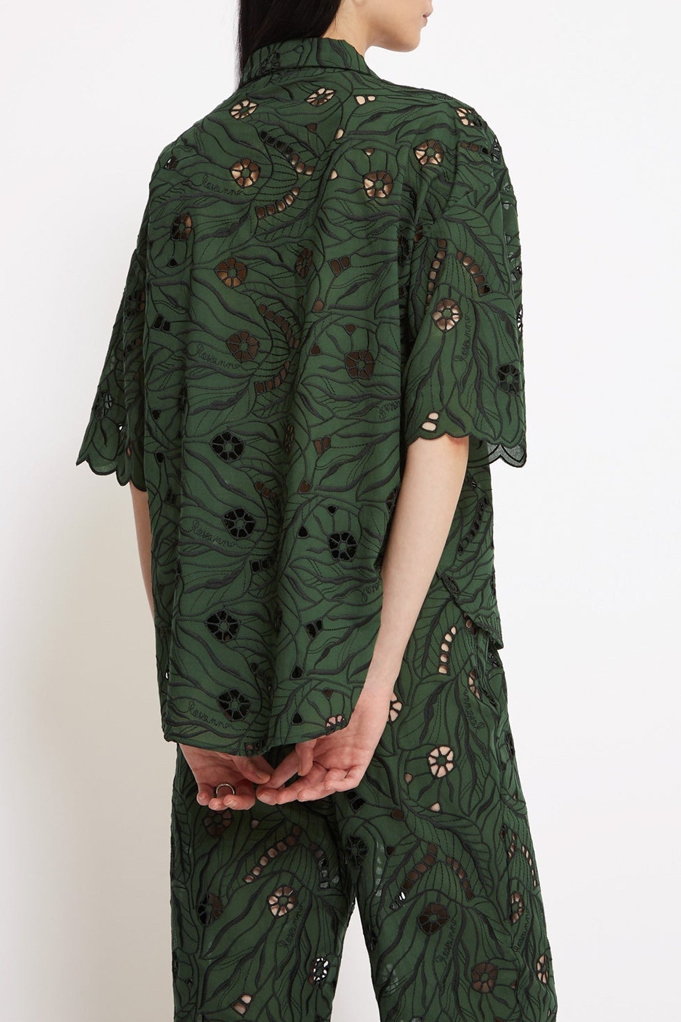 Roméo openwork shirt - Green